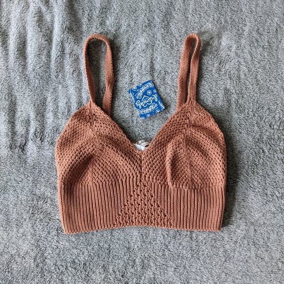 Free People Tops - NWT Free People Boho Crochet Crop Top